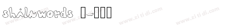 shiluwords 线字体转换